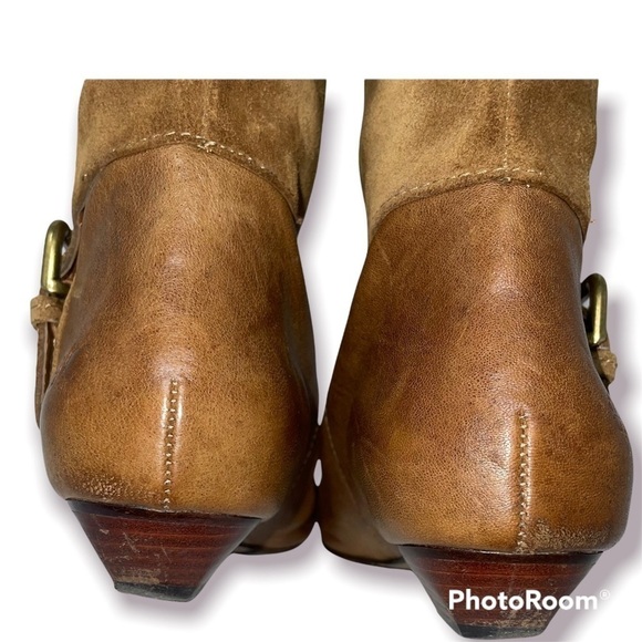 Lucky Brand Leather & Suede Boots - Almond Toe - Size 38 - Picture 6 of 11